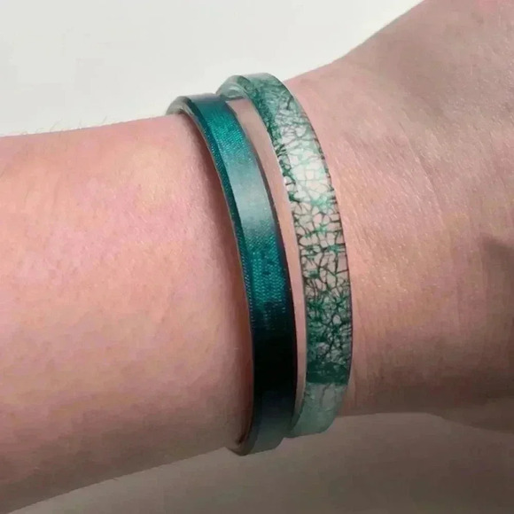 Jewelry - Set of Turquoise and Glitter Bracelets